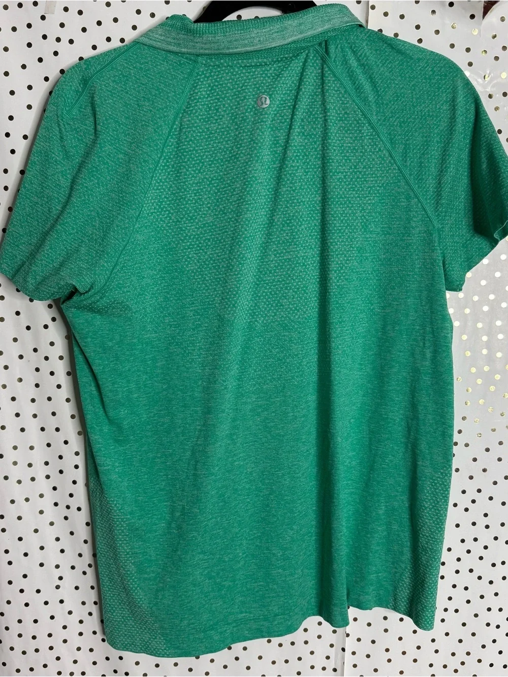Lululemon Green Short-Sleeve Polo Zip Top